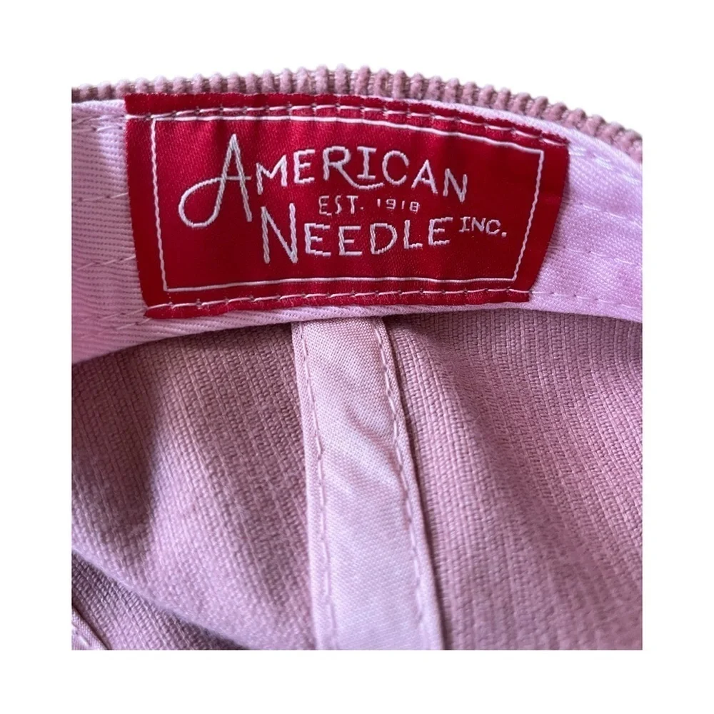 American Needle Pink Corduroy LA Baseball Hat